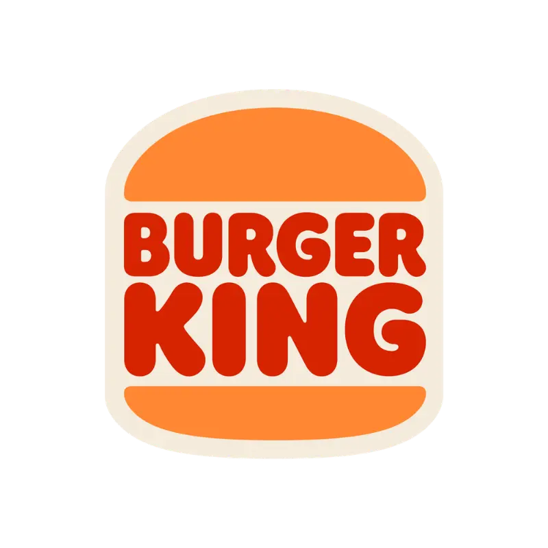 Burger King logo firmy z rolki reklamowej